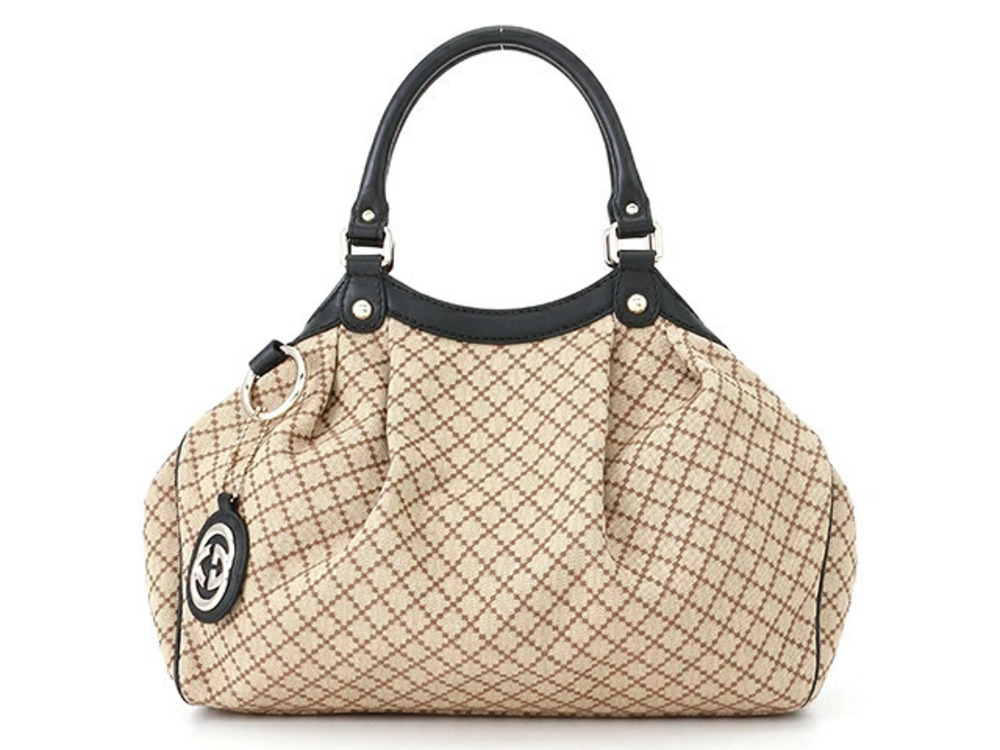 Gucci shoulder bag canvas Beige Cream